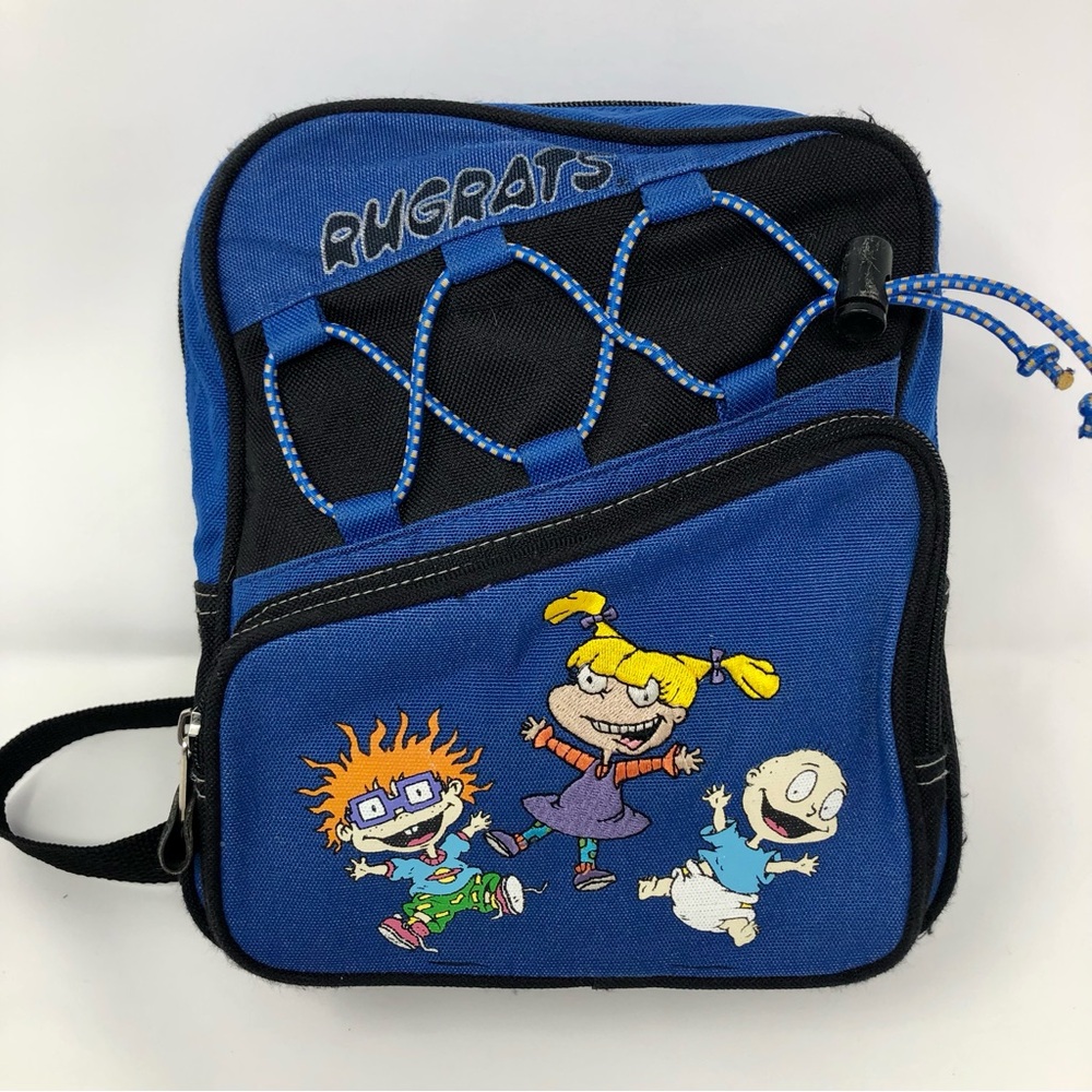 Rugrats Mini Backpack Blue Black Embroidered Angelica Vintage 1999 Nickelodeon